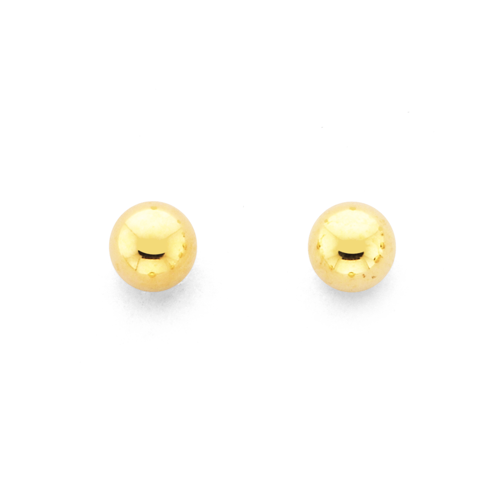 5mm Ball Stud Earrings in 9ct Rose Gold