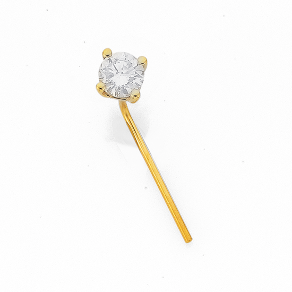 Diamond nose store stud gold