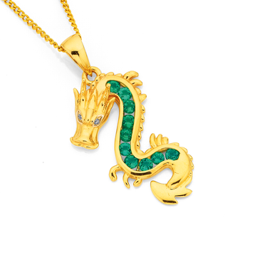 Brass Dragon Charm Pendant 29x21mm with 1 loop