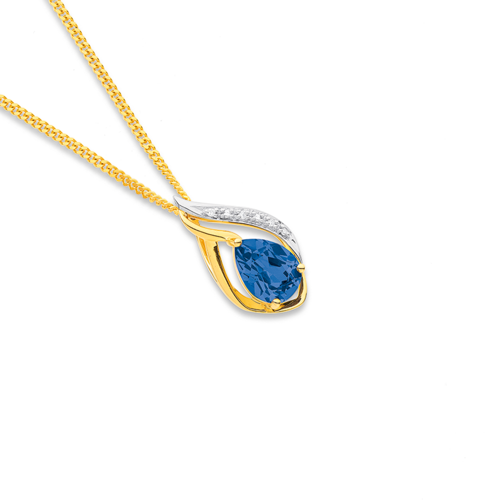 Sapphire deals necklace nz