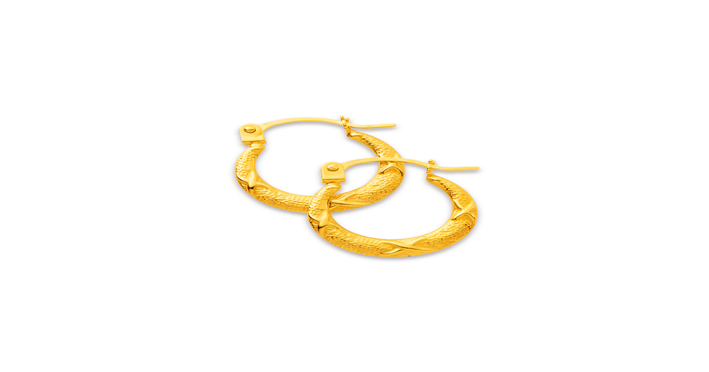 9ct, Creole Hoops | Pascoes