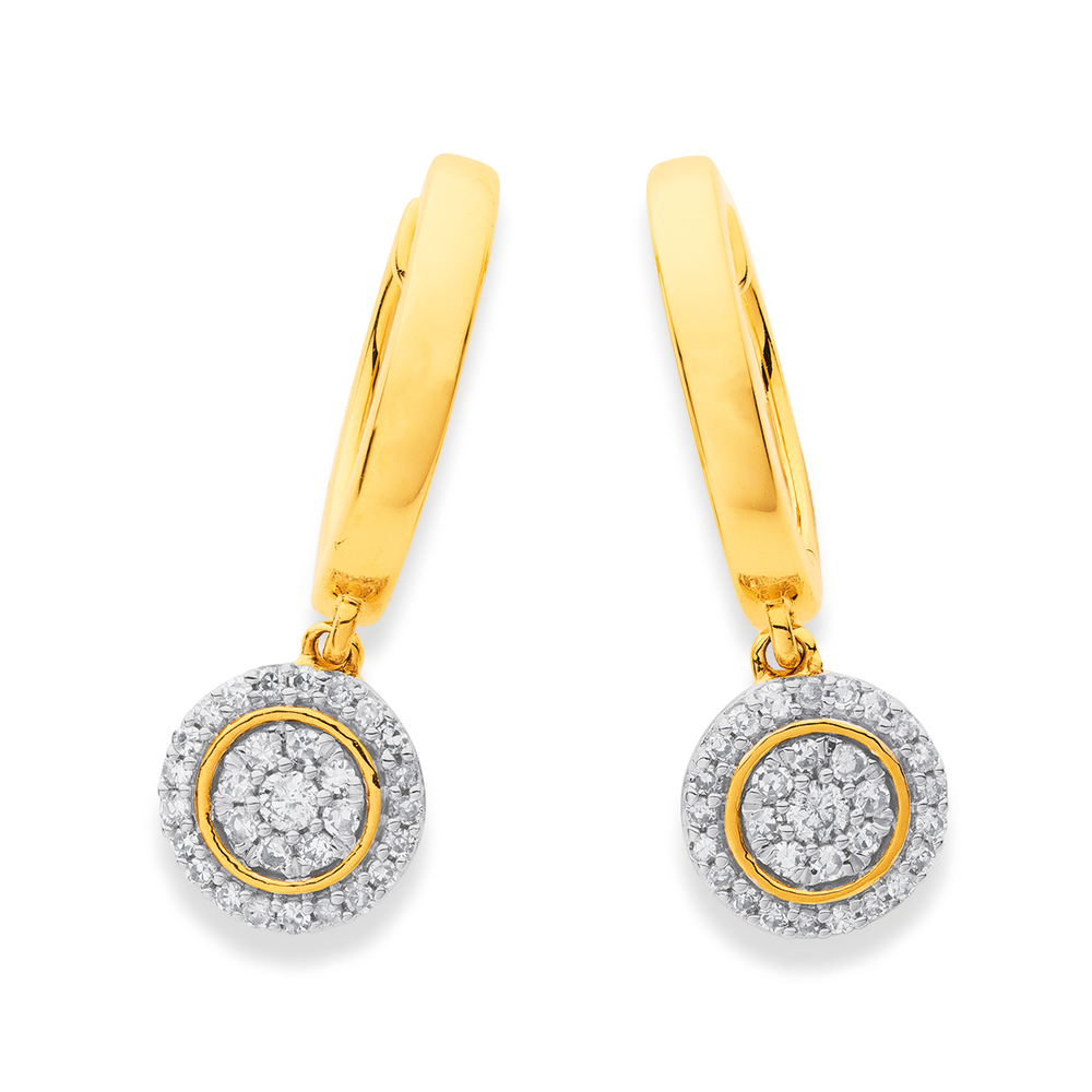 9ct, Round Diamond Stud Earrings | Pascoes