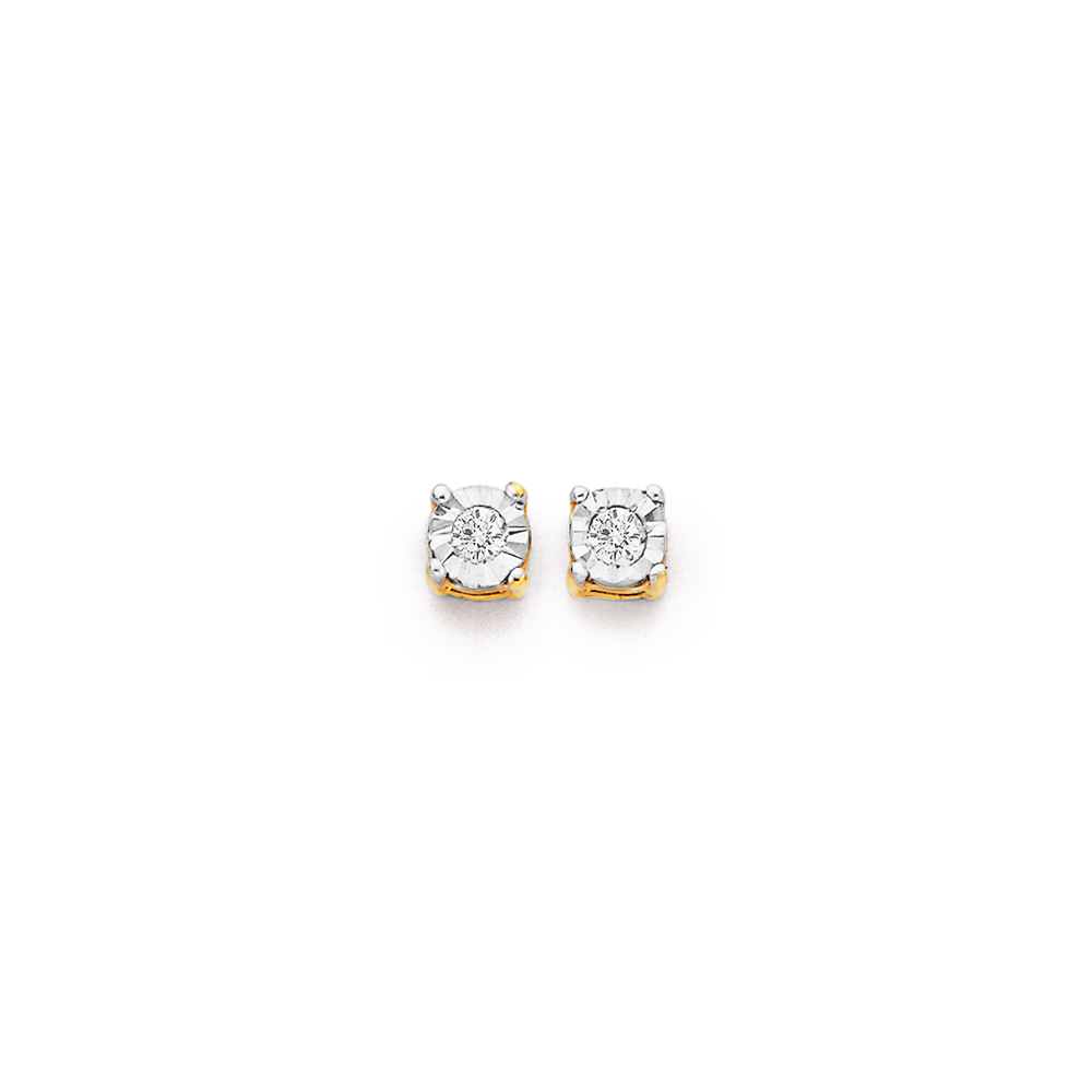 red diamond earring studs