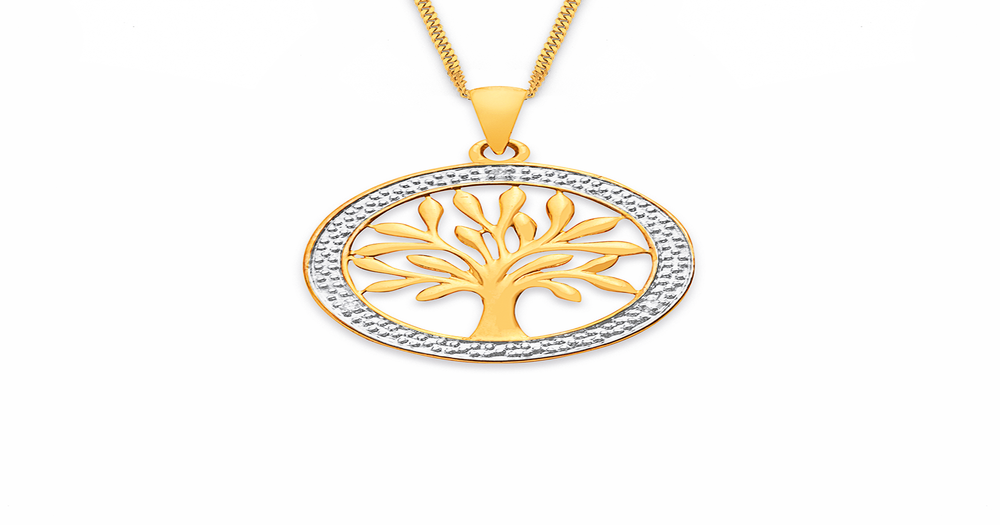 9ct, Diamond Set Tree Of Life Pendant | Pascoes