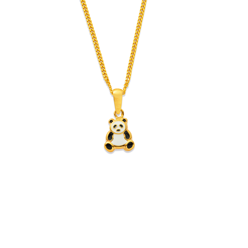 Gold clearance panda pendant