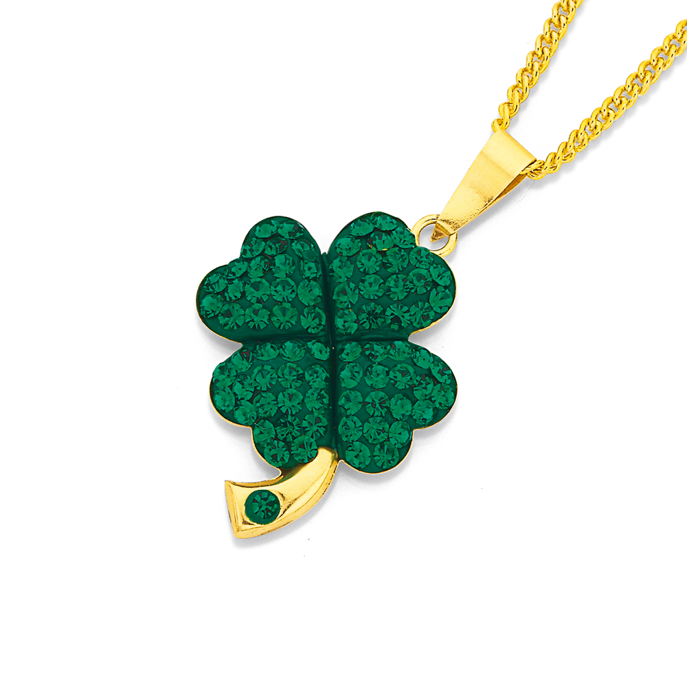 Crystal Heart Four-Leaf Clover Magnetic Pendant Necklace 2 Options Of How  To Wear at Rs 90/piece | Pendant Necklace in Mumbai | ID: 2849910681488