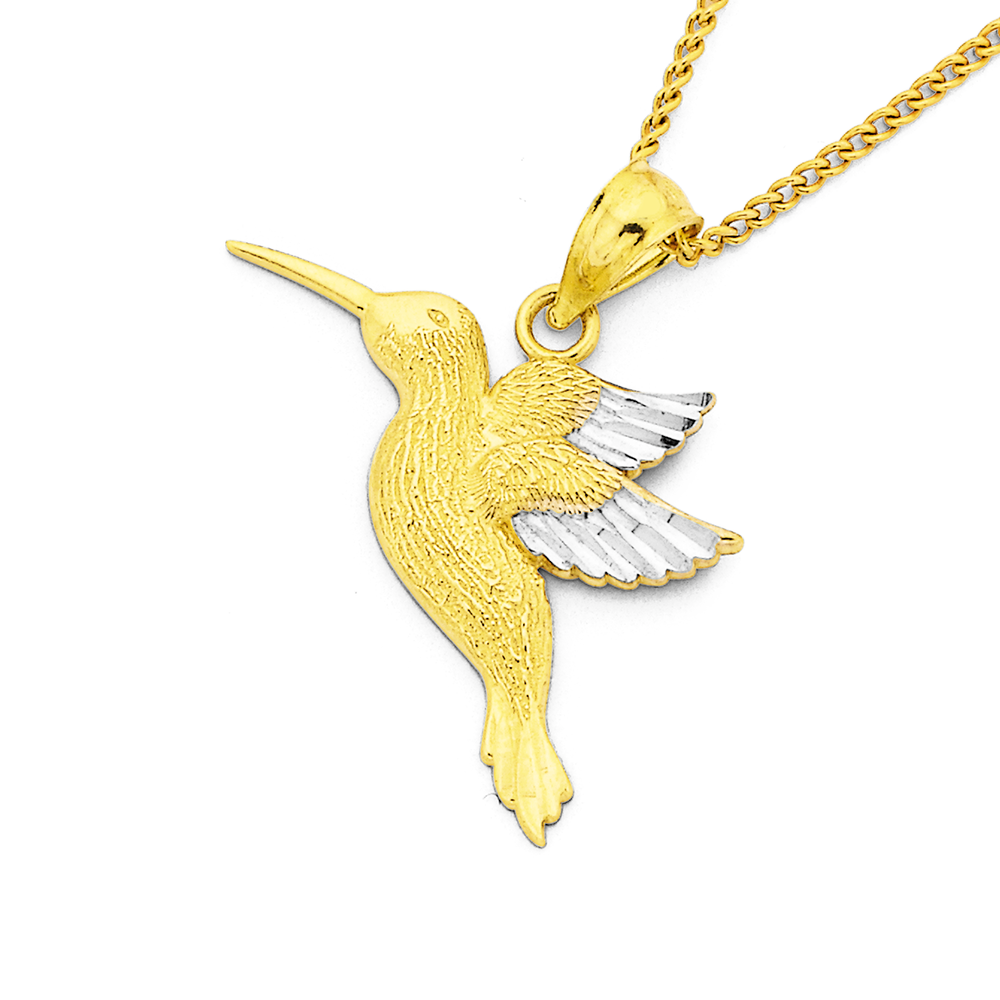 EF COLLECTION 14K Gold Hummingbird Necklace With Diamonds | Holt Renfrew
