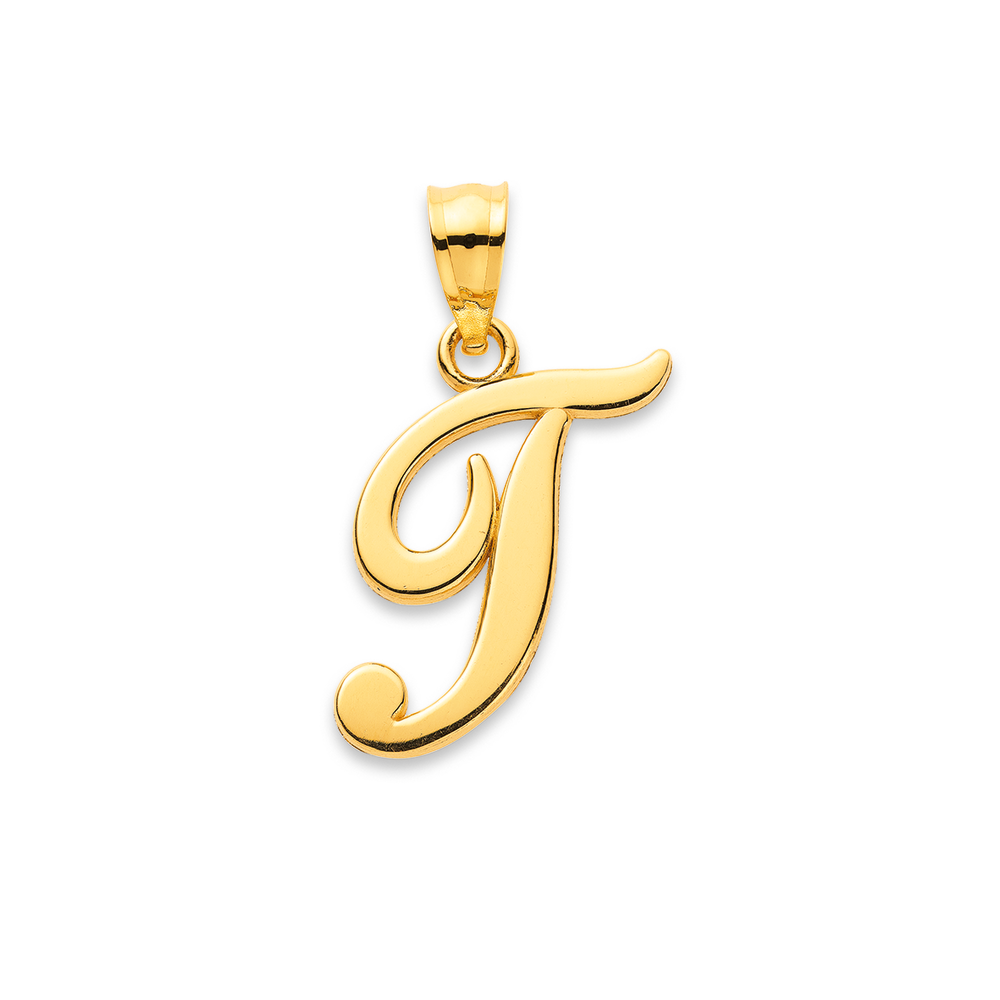 Gold sale t pendant