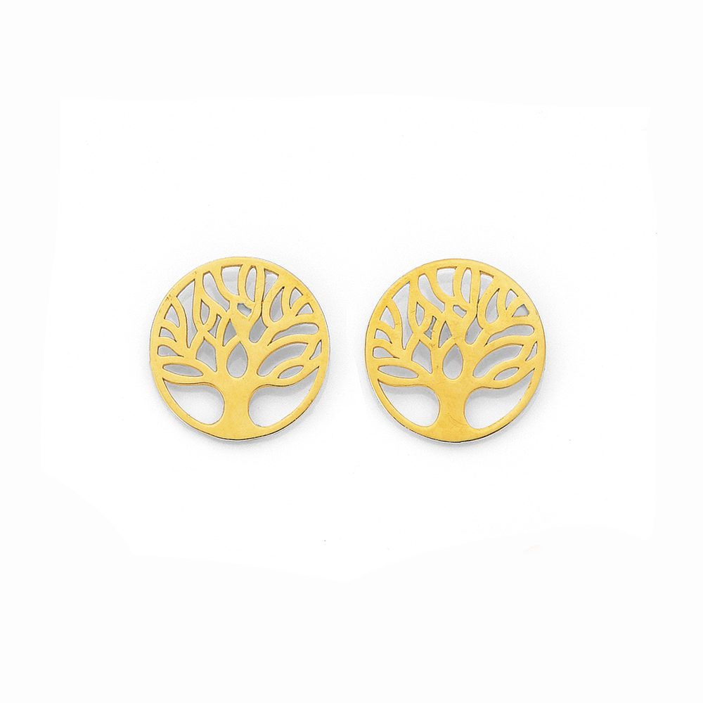 9ct gold tree sales of life earrings