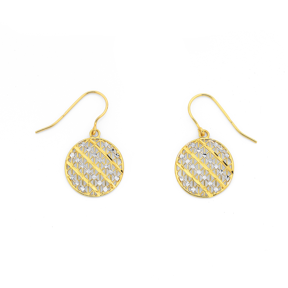 9ct, Hoop Diamond Cut Earrings | Pascoes