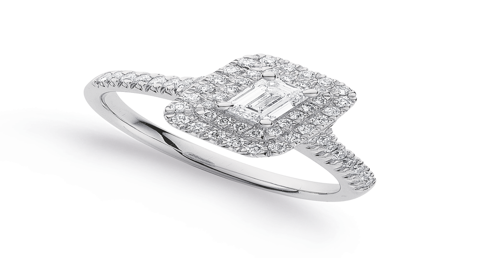 9ct White Gold, Diamond Ring | Pascoes