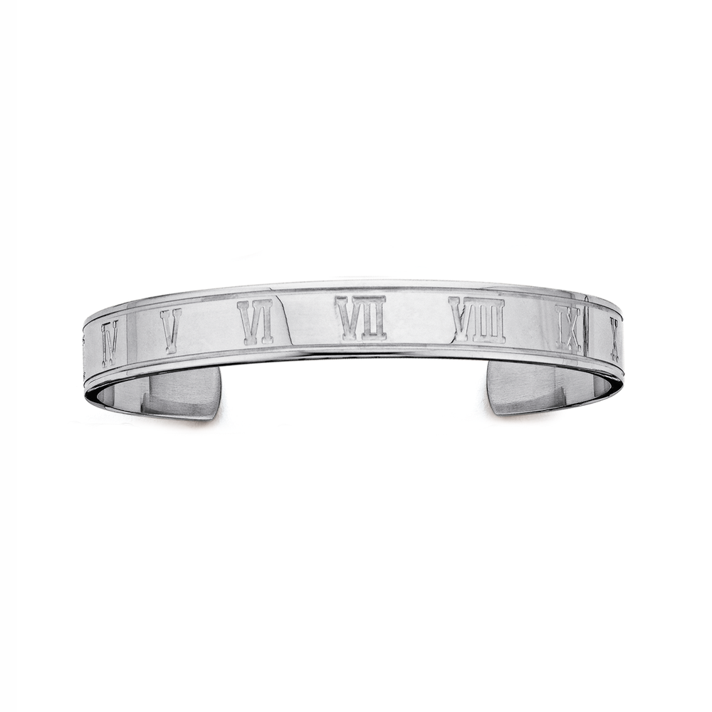 Roman numeral clearance cuff bracelet