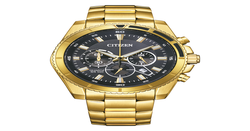 Citizen Men's Chronograph Watch in Gold | Pascoes