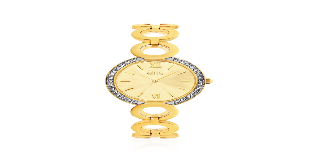 Elite Ladies Watch in Gold | Pascoes