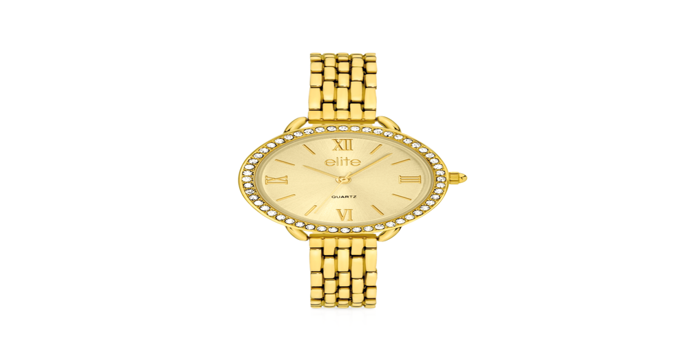 Elite Ladies Watch in Gold | Pascoes