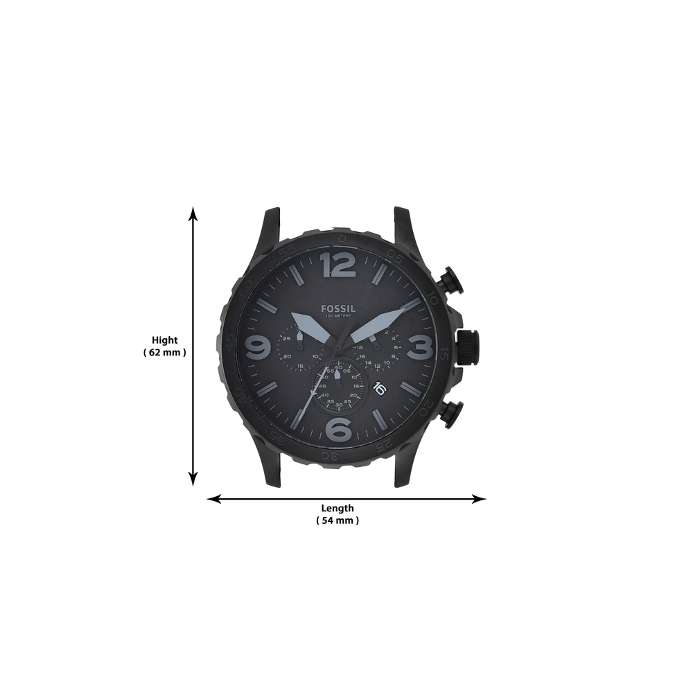 Black fossil mens clearance watch