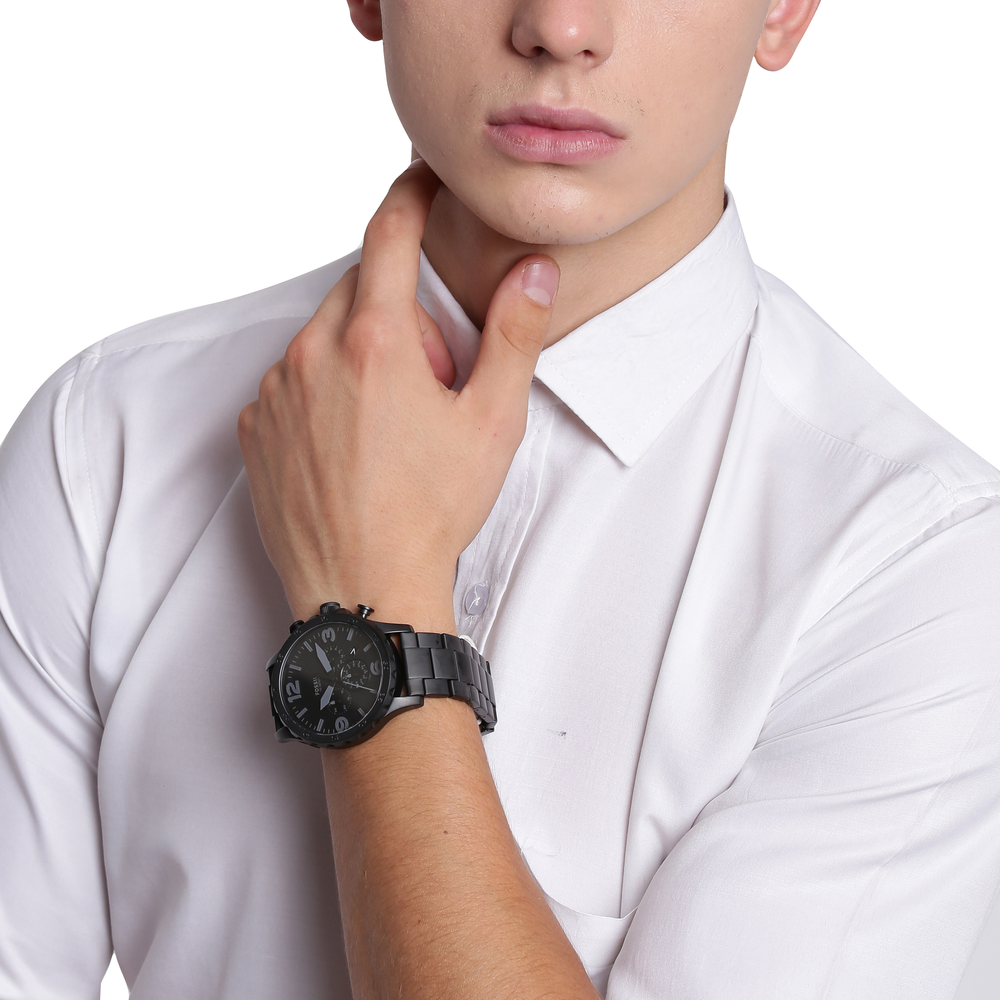 Gents watch shop black