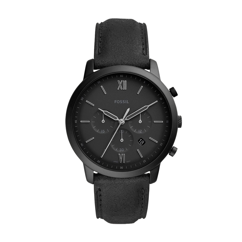 Fossil black watch band best sale