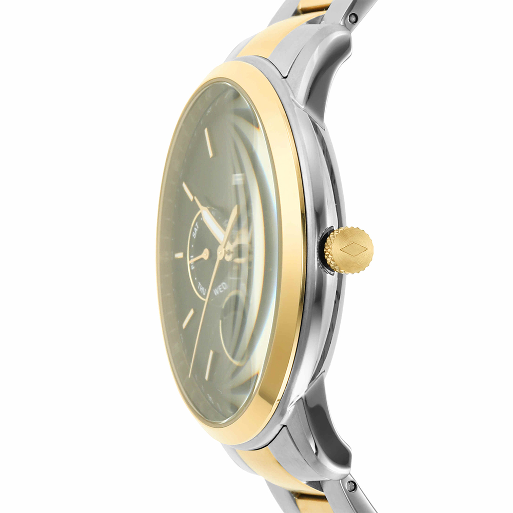 Fossil men's watch gold and online silver