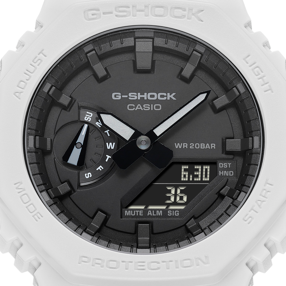 G shock Ga2100 7a in White Pascoes