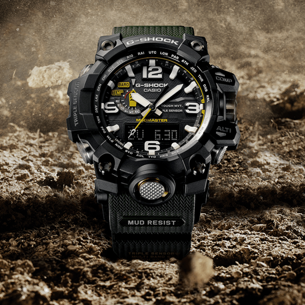 Casio Gshock Watch, Mudmaster watch,Green strap,Model GG-1000-1A3DR - पुरुष  - 1734999658