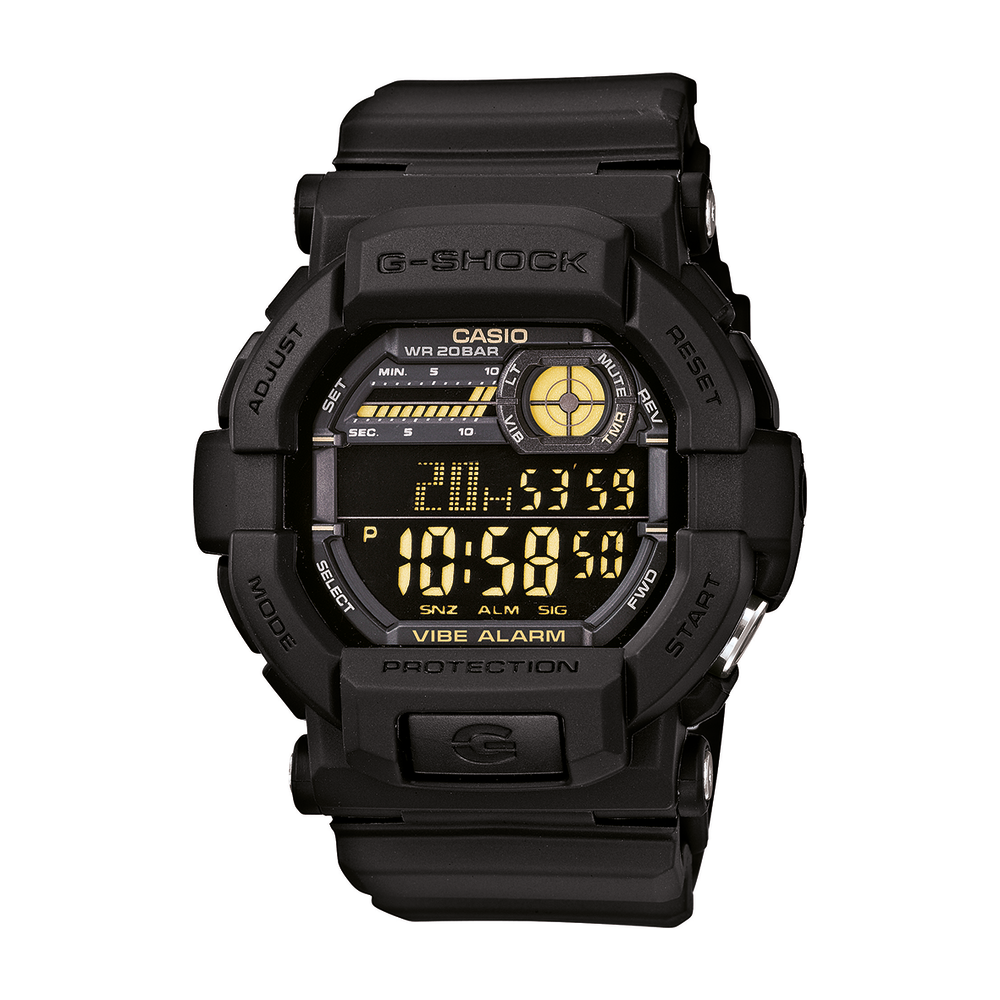 Black and gold best sale g shock mens watch