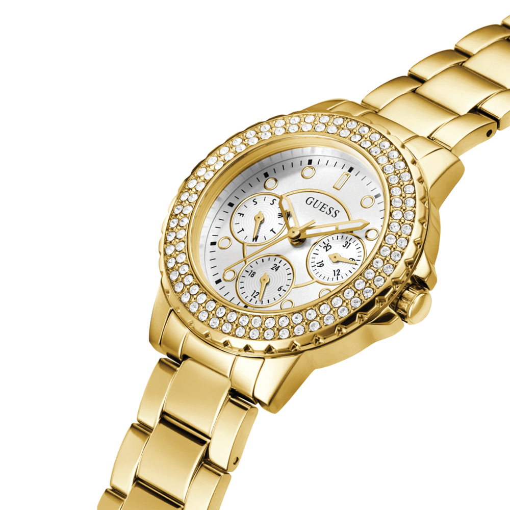 Guess Crown Jewel Ladies Watch in Gold Pascoes