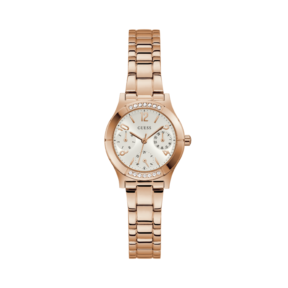 Guess watch women's discount rose gold tone