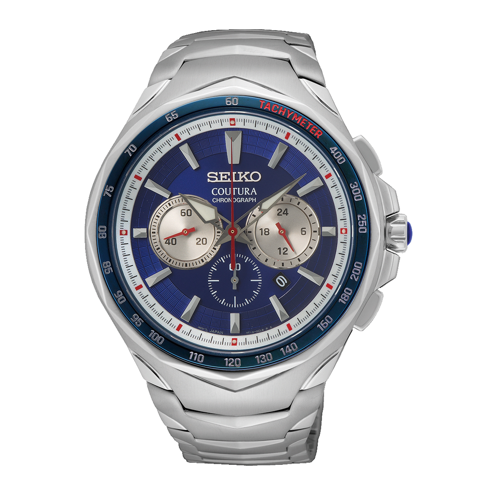 Seiko Coutura Mens Chronograph in Silver Pascoes