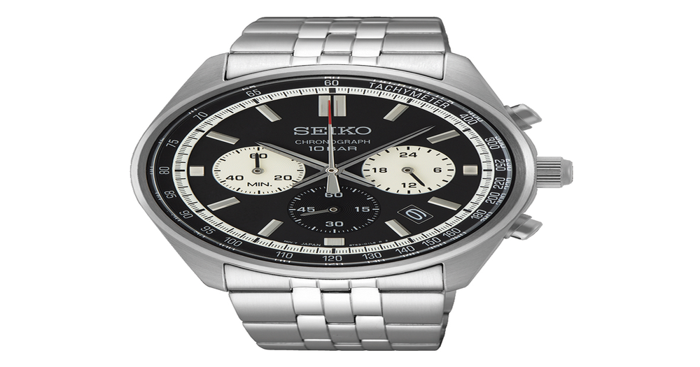 Seiko Men's Chronograph Watch in Silver | Pascoes