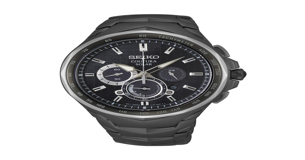 Seiko Mens Coutura Watch in Black | Pascoes