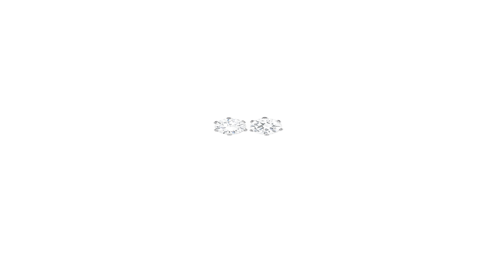 Sterling Silver 5mm Cubic Zirconia Stud Earrings in White | Pascoes