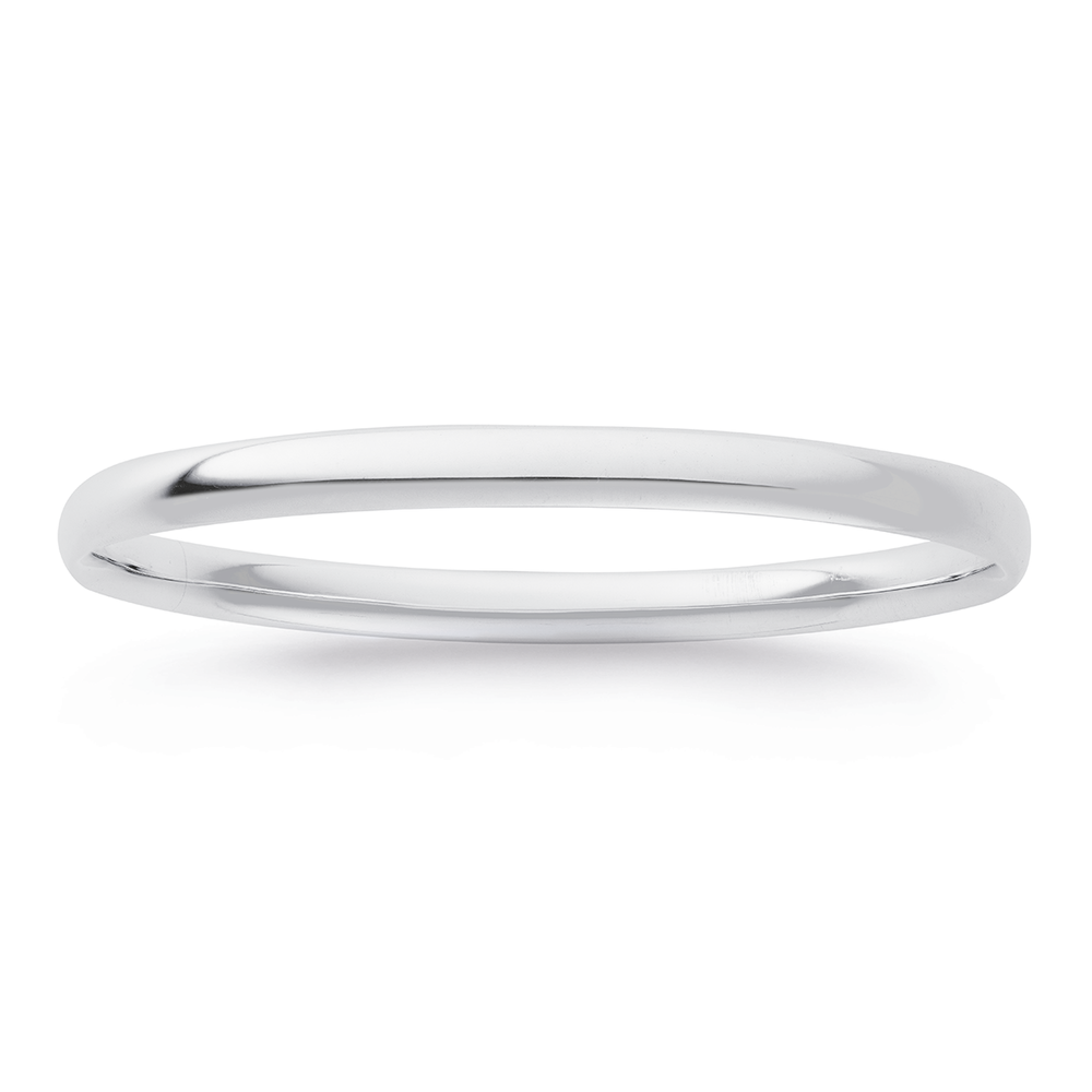 Sterling Silver 6x65mm Comfort Bangle