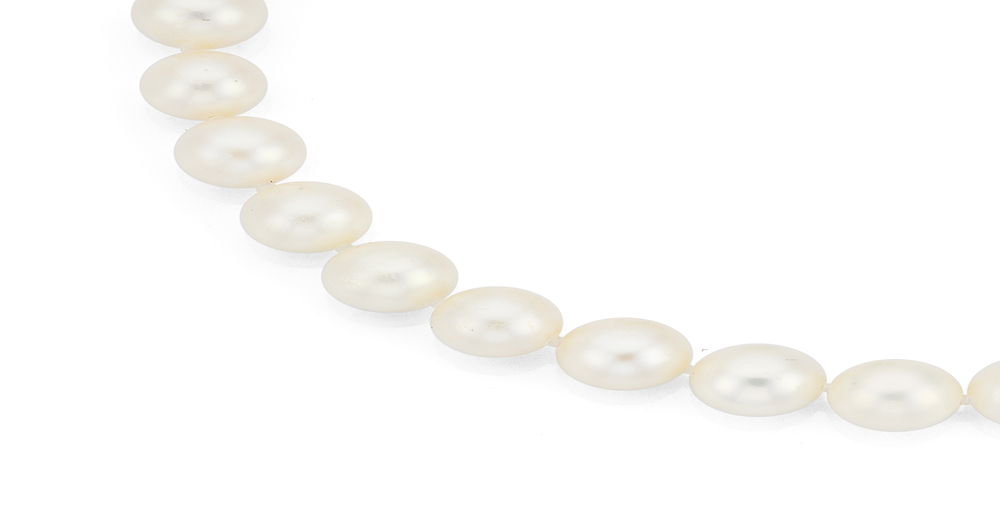 Sterling Silver Freshwater Pearl Necklace in White | Pascoes