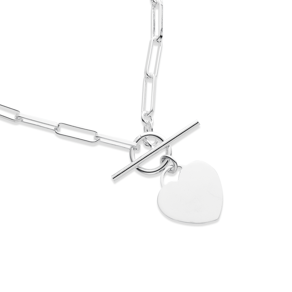 Heart Shape Paper Clip Lovebright Diamond Necklace - 999PQRIADFGNKWG-HT –  Rocky Point Jewelers