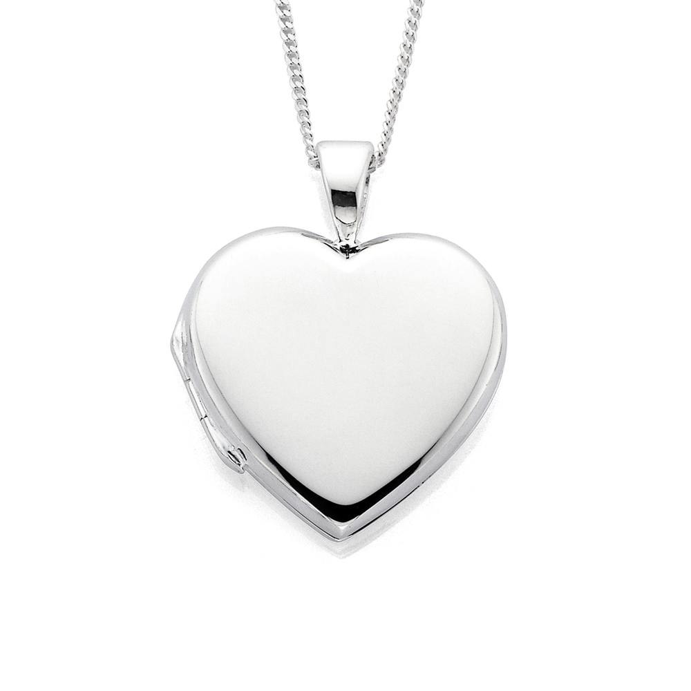 Sterling silver photo on sale locket necklace