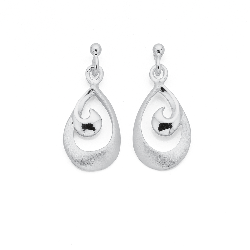 Sterling Silver Teardrop Drop Earrings - 925 Pierced Mexico - Wilson  Brothers Jewelry