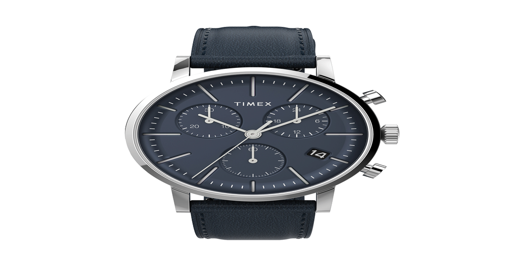 Timex Midtown Chronograph Watch in Black | Pascoes