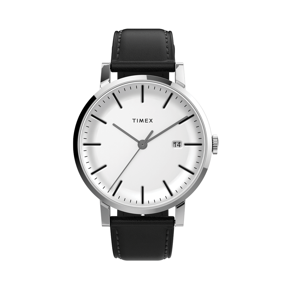 Timex Midtown Stainless Steel Watch in Black | Pascoes